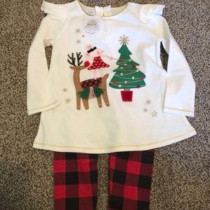 Mud Pie Reindeer Mouse Tunic and Legging Set